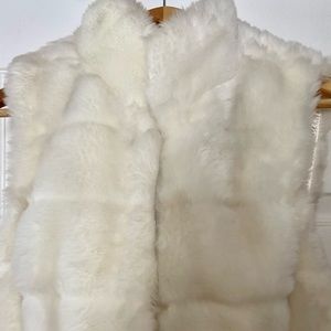 WHBM gorgeous faux fur vest!